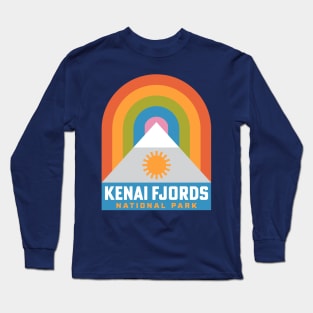 Kenai Fjords National Park Alaska Hiking Rainbow Long Sleeve T-Shirt